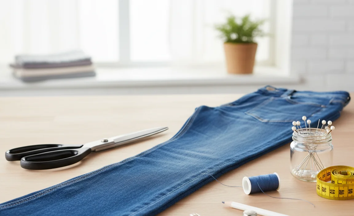 Tools You’ll Need to Hem Flare Jeans