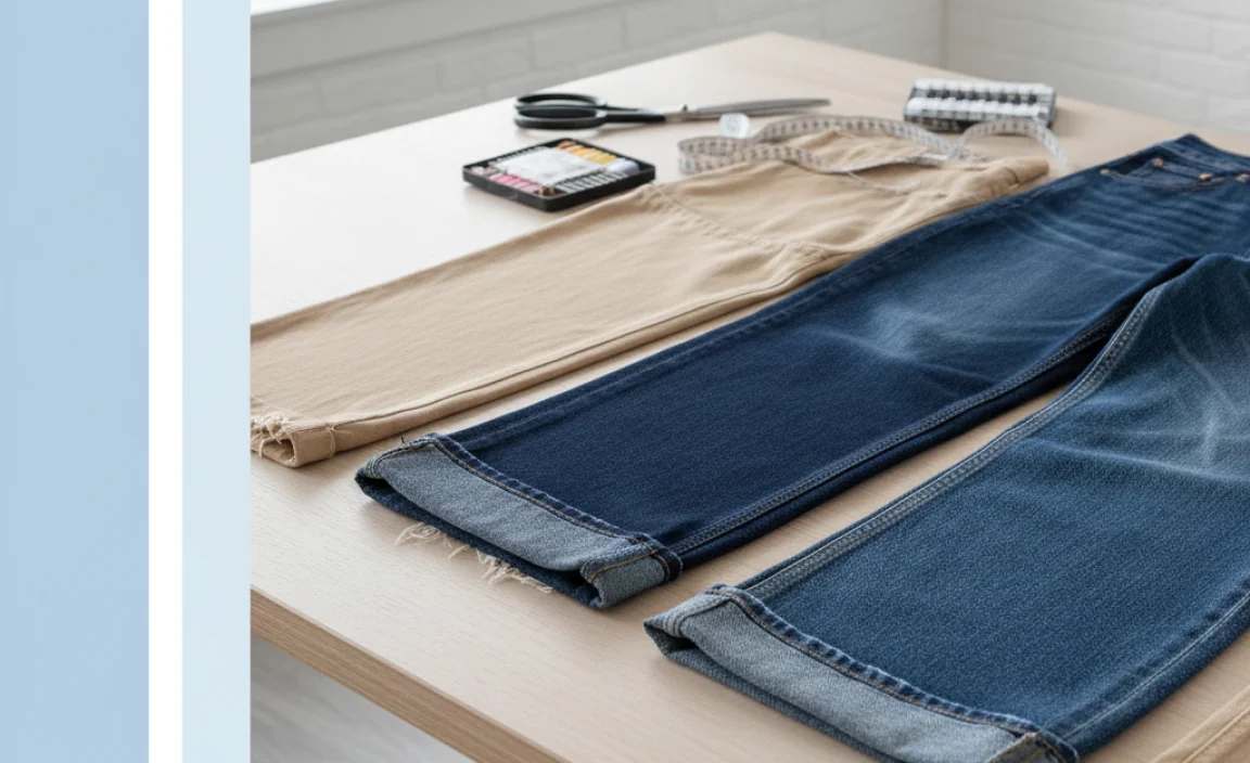Understanding Hem Finishes for Wide Leg Jeans