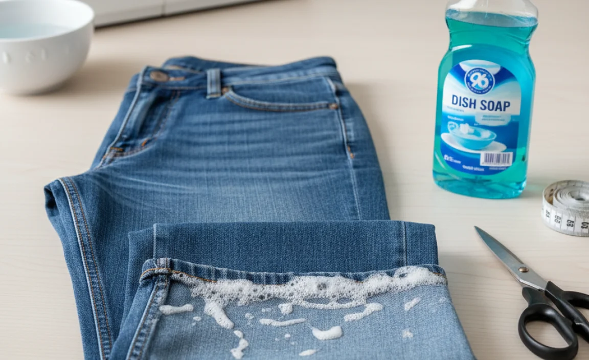 Why a “Dish Soap Hack” Works for Hemming Jeans