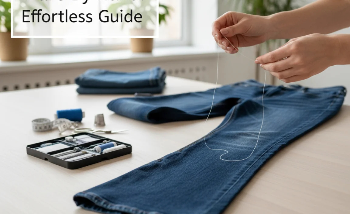 Why Hem Flare Jeans By Hand?