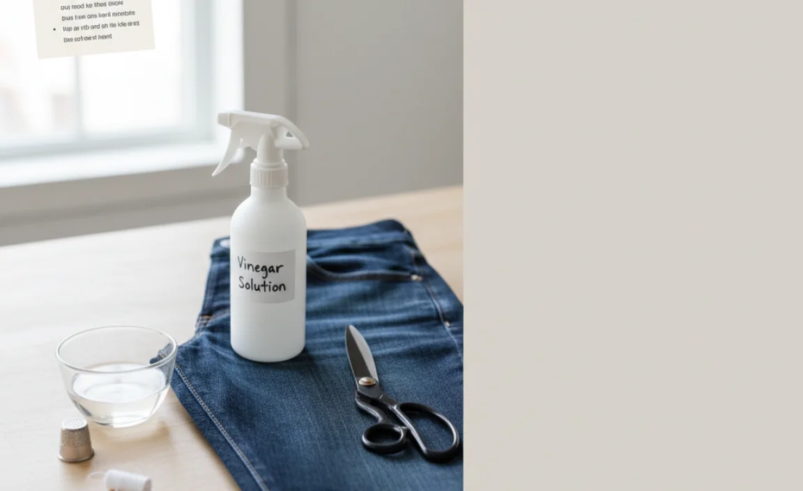 Why Hem Your Tapered Jeans with Vinegar?