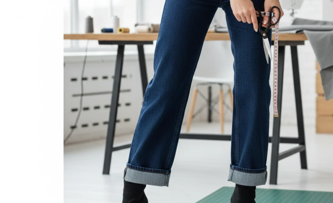 Why Hem Your Wide Leg Jeans?