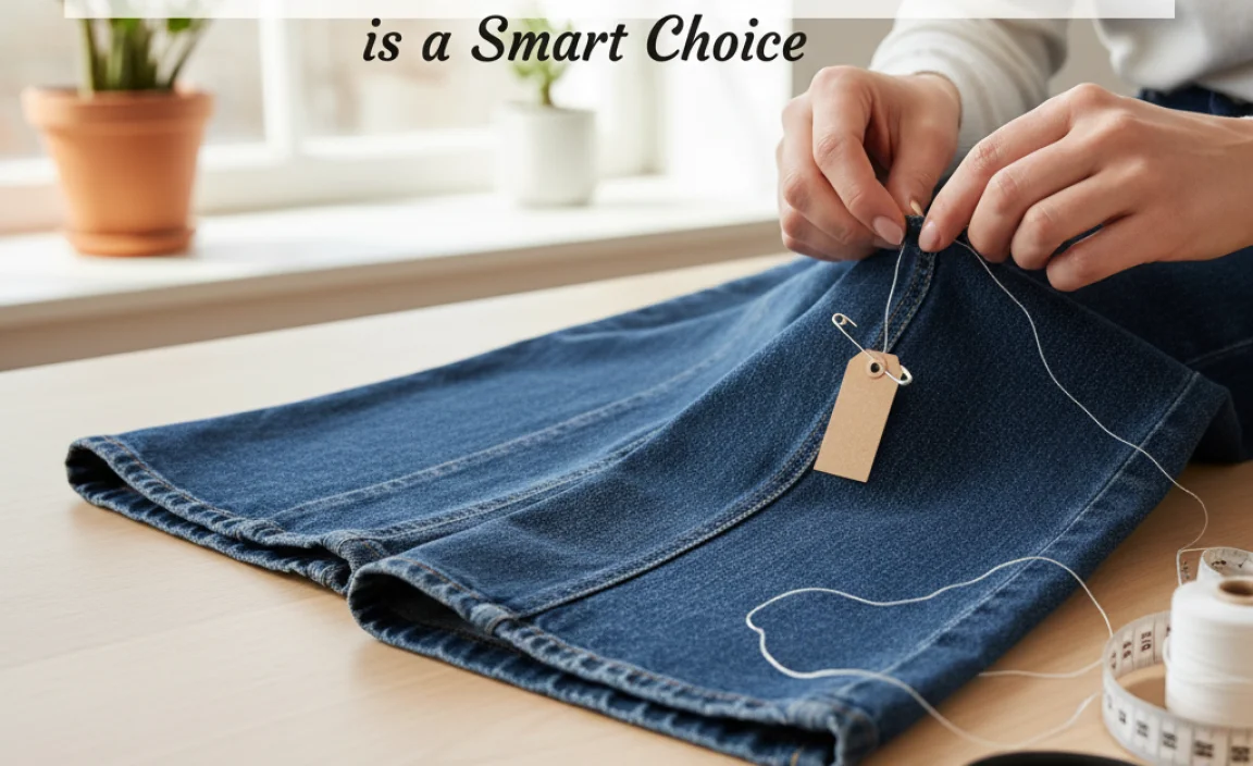 Why Hemming Wide Leg Jeans By Hand is a Smart Choice