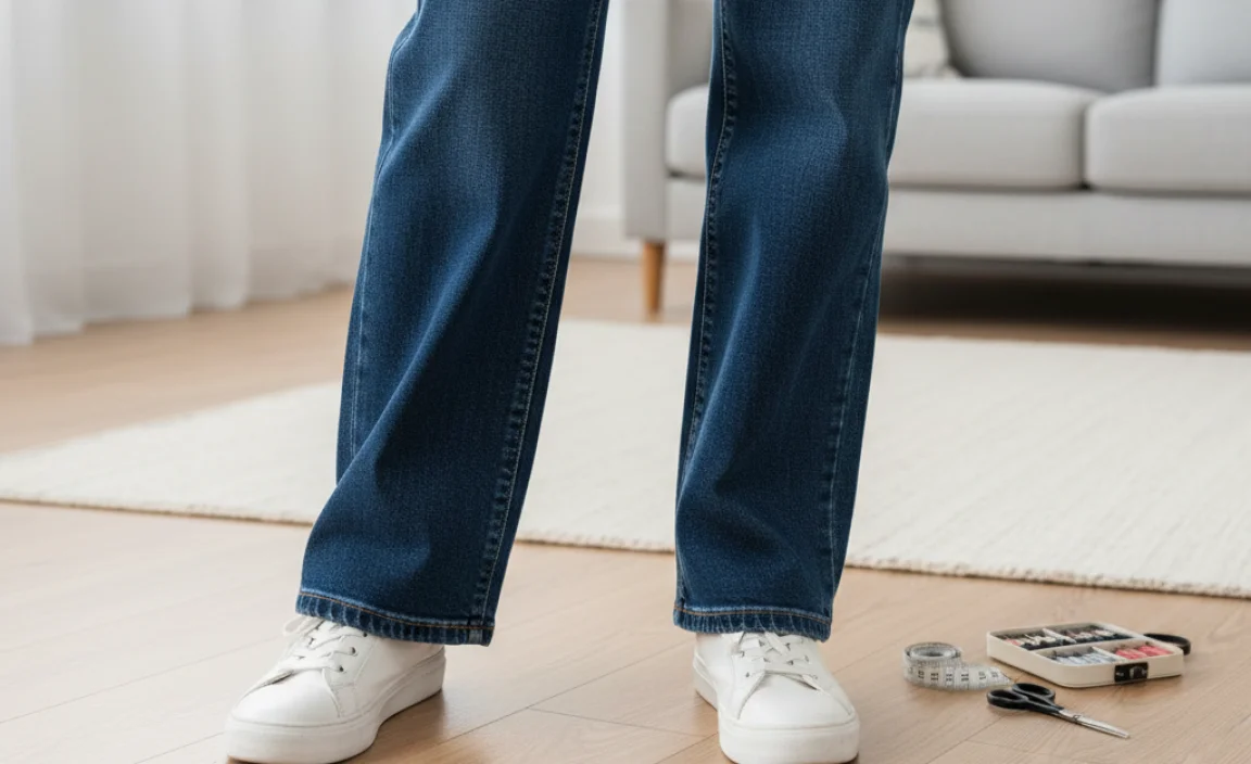 Why Hemming Wide Leg Jeans Matters