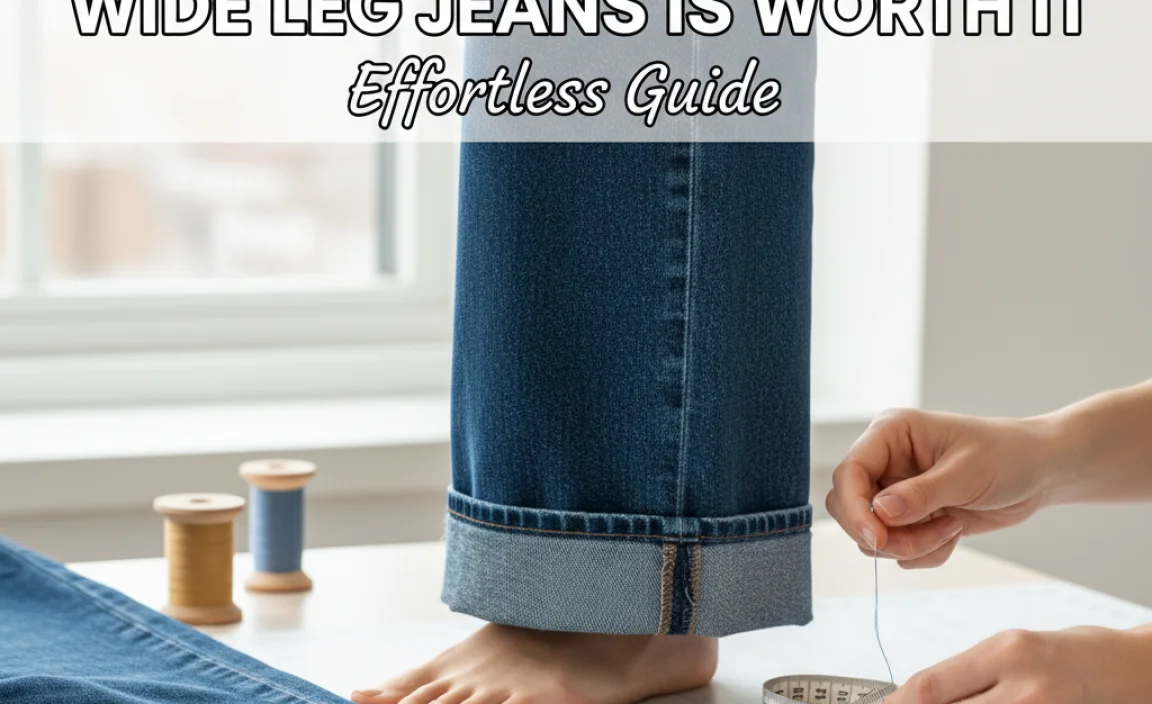 Why Hemming Your Wide Leg Jeans is Worth It