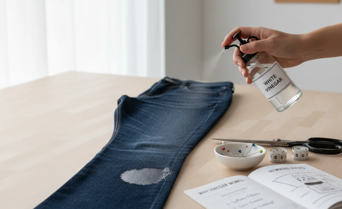 Why the Vinegar Method Works for Hemming