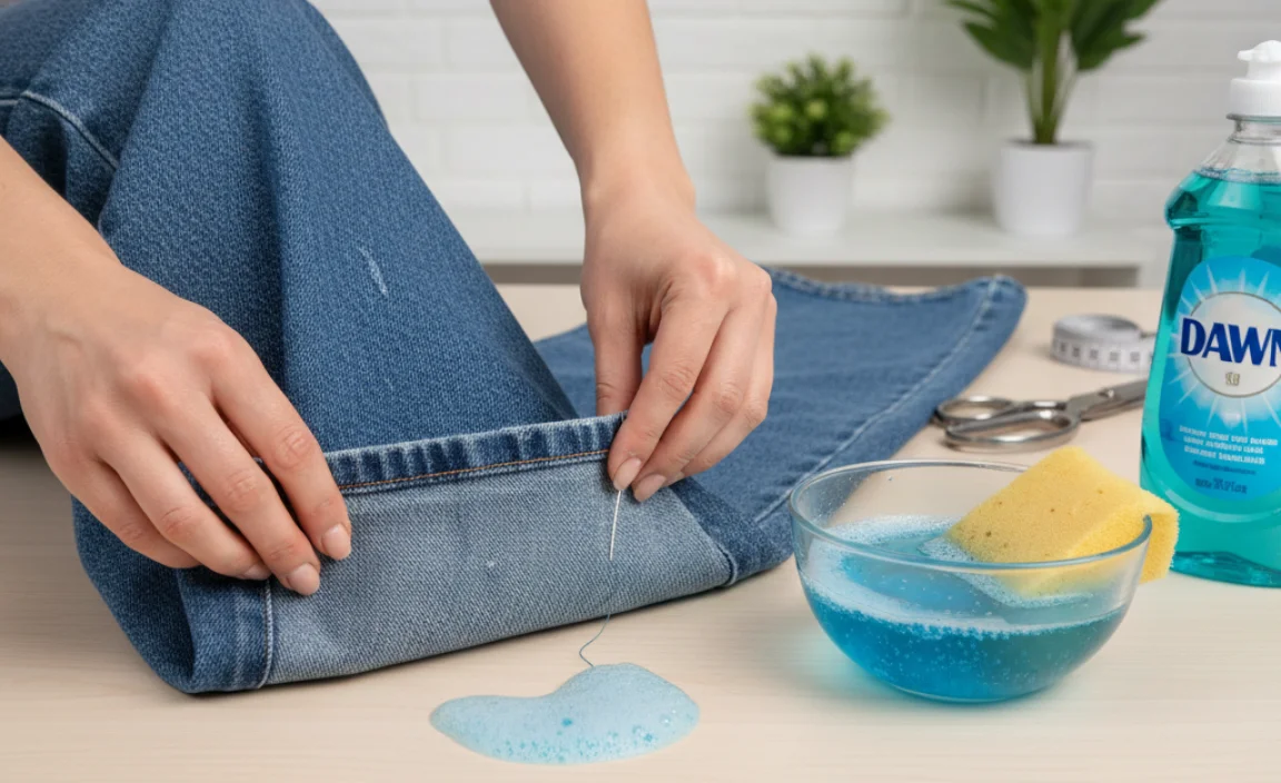 Why This Dish Soap Trick Works Wonders for Hemming
