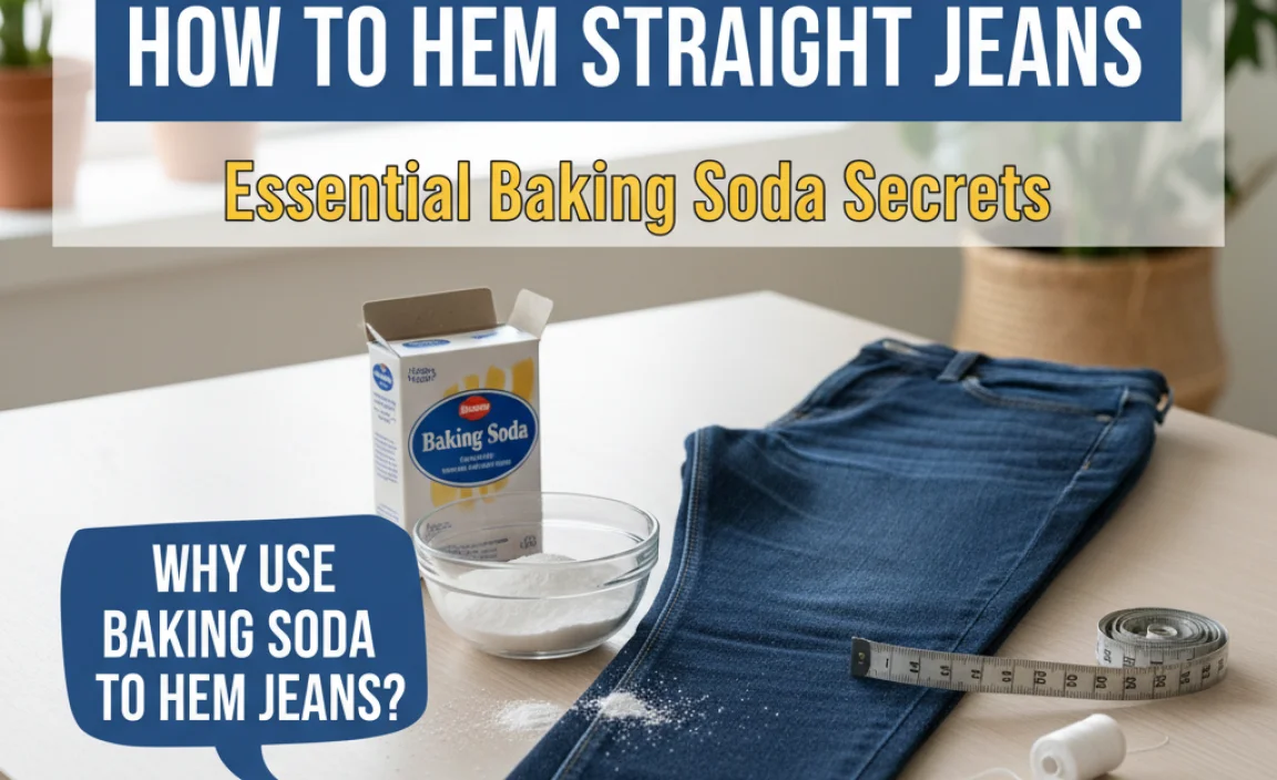 Why Use Baking Soda to Hem Jeans?
